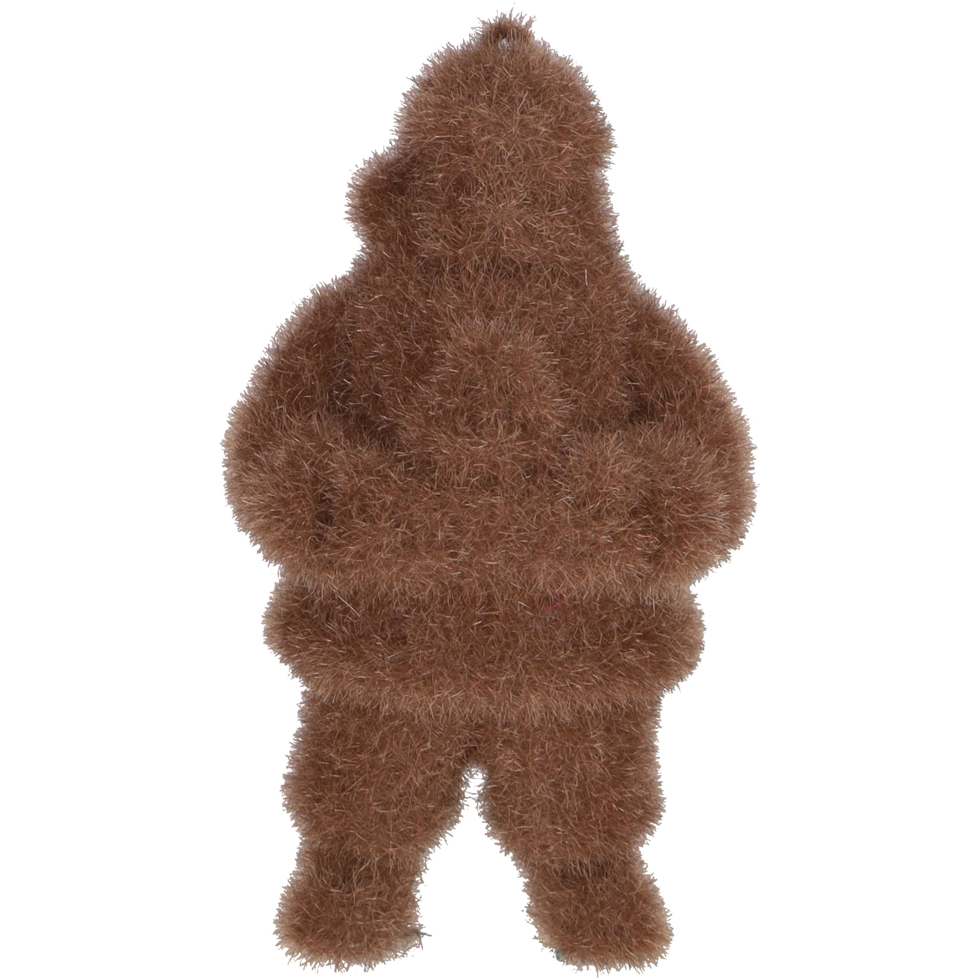 Plastikowy Mikołaj Tasko, wys. 14 cm, brązowy, flo